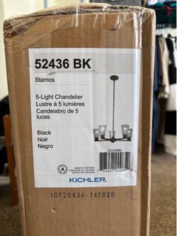 Kichler Stamos 5-Light Chandelier Black