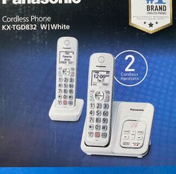 Panasonic KX-TGD832 White Cordless Phone System