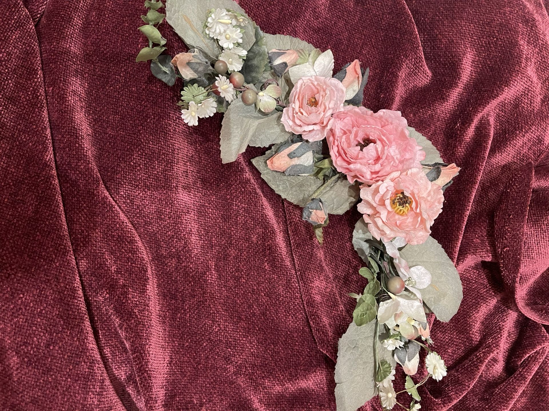 Pink Rose Flower Swags (qty 12)