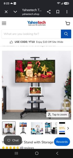 Yahee Tech 35"-65" Adjustable Mobile TV Stand Brand New (Price Is Firm)