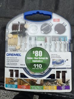DREMEL SUPER ACCESORY KIT 110 PIECES  NEW