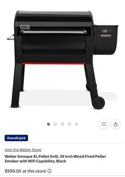 Weber Smoque XL pellet Grill