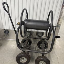 Hose Reel Cart Steel Black