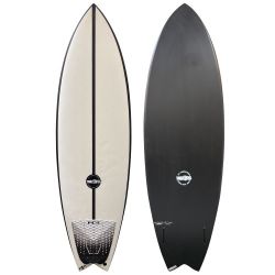 6'2" JS Industries "Black Baron" - Lightly Used Twin Fin Fish Surfboard