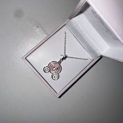 Disney Pumpkin Pink Necklace 