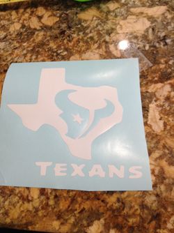 Texans vinyl decal