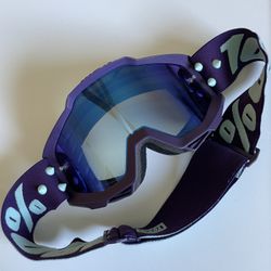 100% Motocross Dirt Bike Goggles Purple Teal