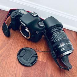 Canon 7d  lens efs 18-135 and wide angle lens