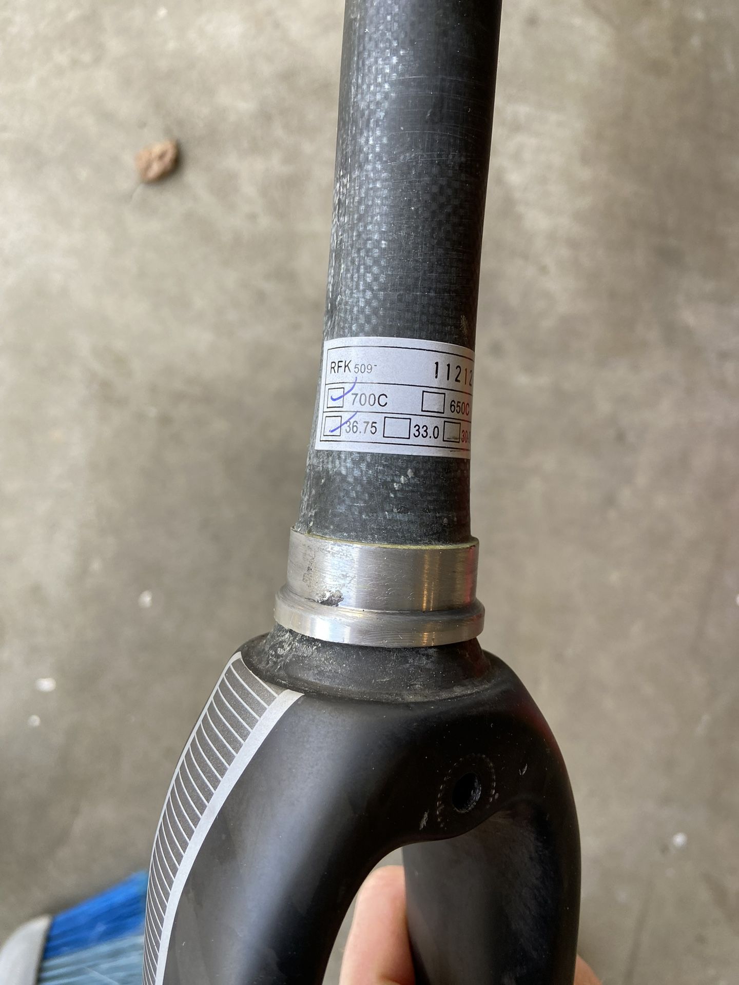 Specialized Roubaix 1st Gen Carbon Fork - 1-1/8 Zertz Dampening