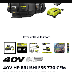 Ryobi blower emergency sell