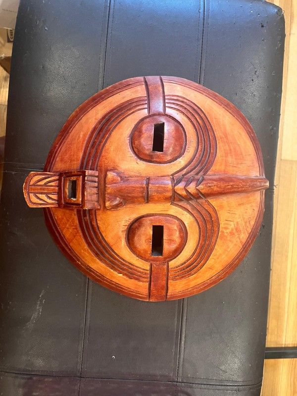 Carved Wooden Mask From Ghana