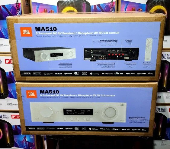 🔥JBL MA510 🔥$250 Firm On Price 🔥5.2 canales, 8K AV, Bluetooth, Wi-Fi, Apple AirPlay, Spotify