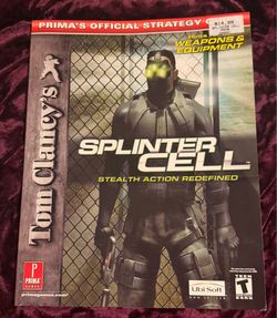 Tom Clancy's Splinter Cell PS2 Playstation 2 Xbox PC Strategy Guide Book PRIMA