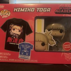 Himiko Toga Funko Pop And T-shirt GameStop Exclusive