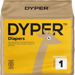 DYPER Viscose from Bamboo Baby Diapers Size 1 - 80 Pack