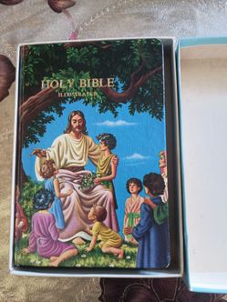 Vintage 1974 Rainbow Bible 603N KJV Children’s Illustrated – Mint Condition