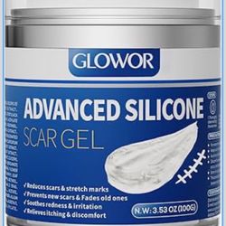 Advanced Silicone Scar Gel for Face & Body – Silicone Scar Cream for Old & New Scars, Reduces Appearance of Scars from Acne, Surgery, Burns, Injuries,