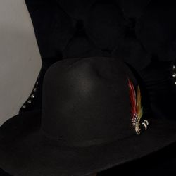 Texana Negra Larry Mahan 6X Estilo Sinaloa Talla 7 1/8