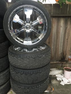Rines 24 de 6 virlos con llantas , Chevys