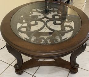 Ashley’s wood coffee table