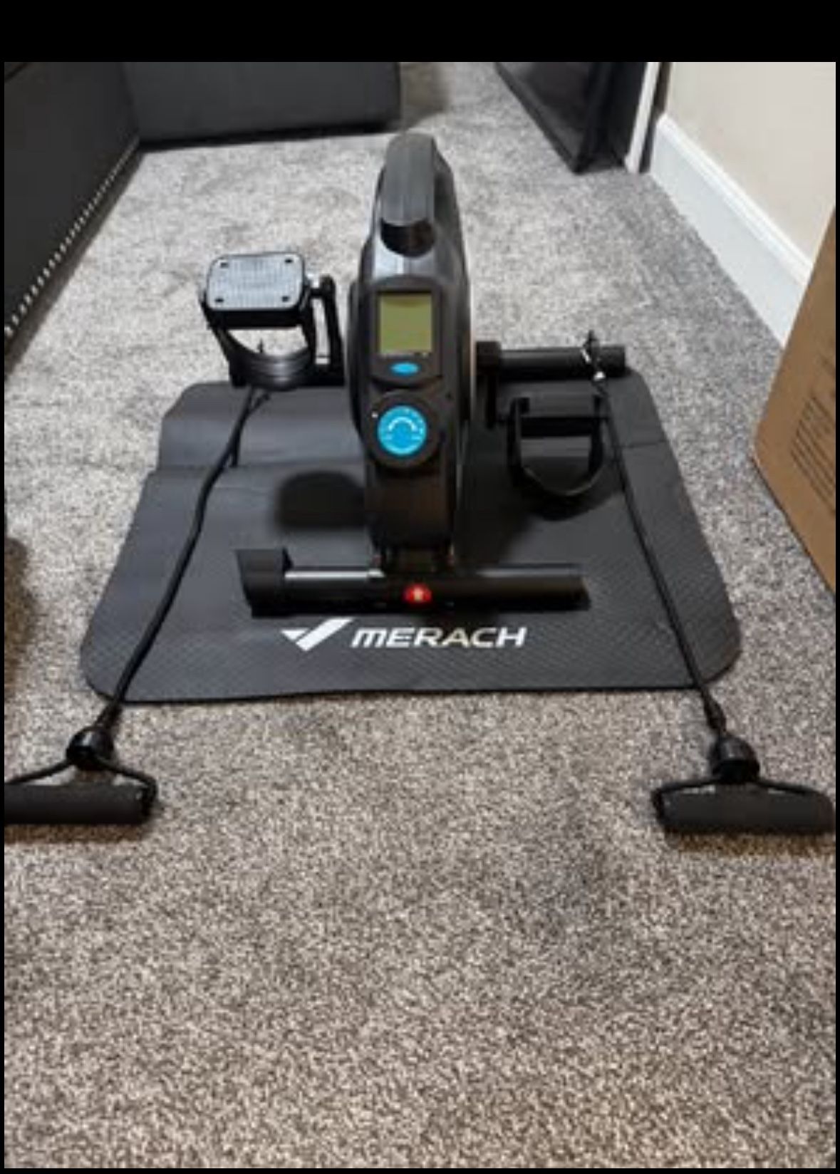 MERACH Under Desk Bike Pedal Exerciser Indoor Silent Elliptical Machine