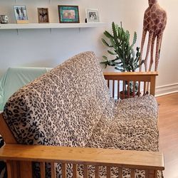 Mission Futon full size frame, mattress, cover