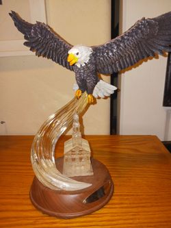 Bradford Exchange illuminat3d One Nation Under God 9/11 tribute collection limited edition figurine