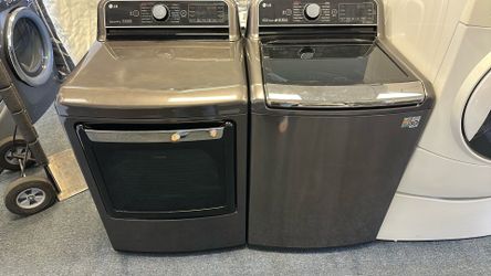 Lg top load washer and dryer set