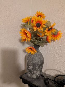Hobby lobby Vase and sunflowers
