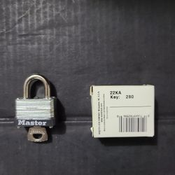 Master Lock 22Keyed Alike With 2 Keys, 1 Inch Shackle, Key #280