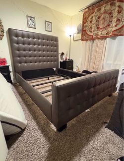 Grey Queen Size Bedframe
