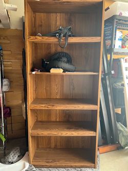 Brown Bookshelf