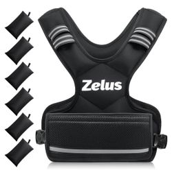 ZELUS Weighted Vest for Men Women,Adjustable 4-32lb Vest, Removable Weights
