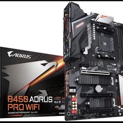 GIGABYTE B450 AORUS PRO Wi-Fi (AMD Ryzen AM4/ATX/M.2 Thermal Guard with Onboard Wi-Fi/HDMI/DVI/USB 3.1 Gen 2/DDR4/Motherboard)