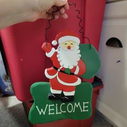 Wooden Welcome Sign