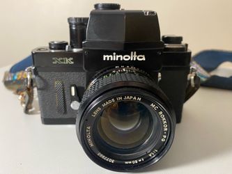 Minolta XK 35 mm Film Camera with MC Rokkor-PG50 MM F/1.4 lens