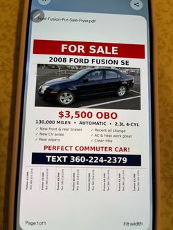 2008 Ford Fusion