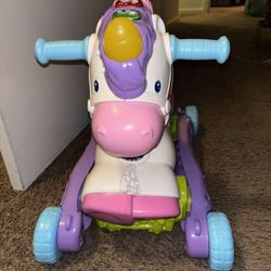 Vtech girls ride on rocking unicorn