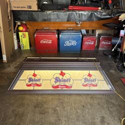 SHINER BEERS BAR POOL TABLE LIGHT 
