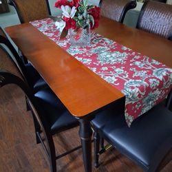 Dining High Top Table with 8 Chairs