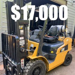 Caterpillar 5000 Lbs Pneumatic Forklift 4 Way