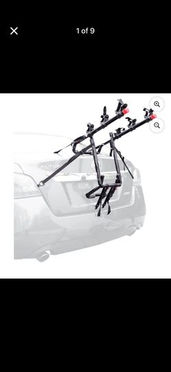 Brand new in box. Allen Sports Deluxe 3-Bicycle Trunk Mounted Bike Rack Carrier