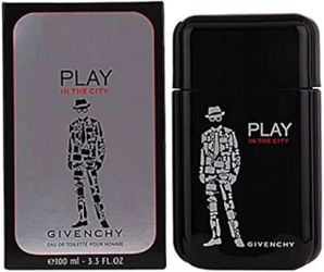 RARE GIVENCHY PLAY IN THE CITY EAU DE TOILETTE POUR HOMME SPRAY 100 ML/3.3 FL.OZ