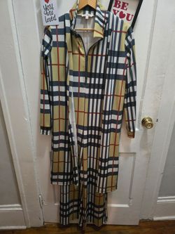 Cute 2 pieces long jacket & pant set.