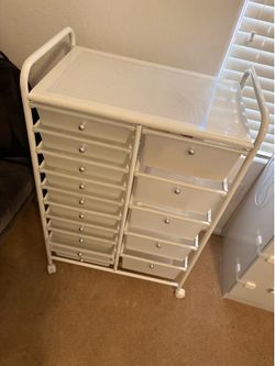 Rolling cart 15 drawers