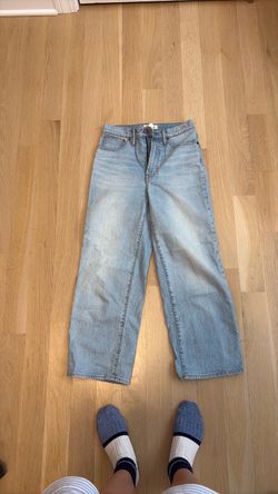 Madewell Perfect Vintage Wide Leg Crop Jeans size 26