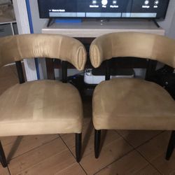 Set Of 2 Chairs (Tan) OBO