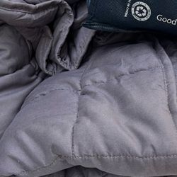 Blanket.  15.    WEGHTED.  Size. 48. X72.   WEIGHT. 15. LBS