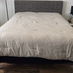 Full Sized Bed Frame With Mattress 