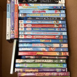 DVDs Mostly Kids DVDs Starting $5 Each Depending On Title